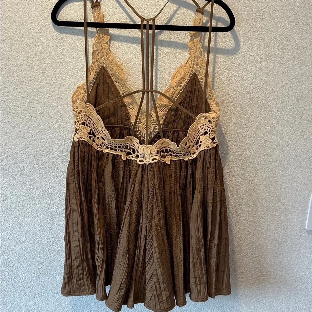 Free People Knit Trim Women's Top